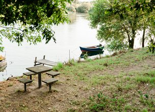 Parque verde e margem do Lima